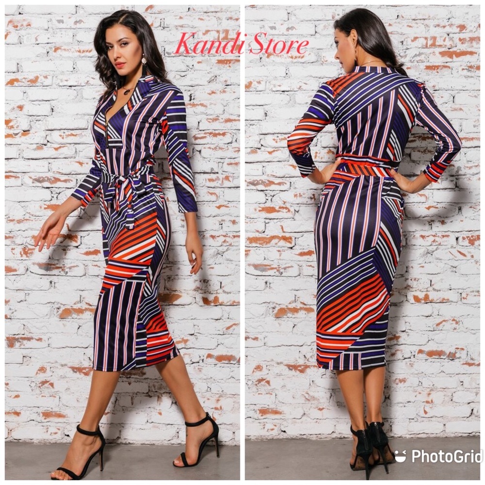 Belted Pencil Dress